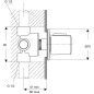Ideal Standard CeraTherm - Partie encastrée 1 pour soupapes multivoies 4/3, neutre A2391NU