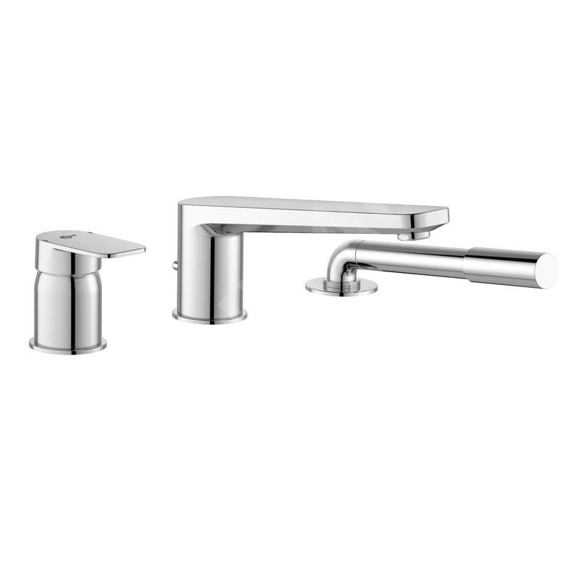 Ideal Standard Tonic II - Mitigeur pour le bord de baignoire, montage à 3 trous, chrome A6348AA