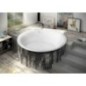 OBLO Bain rond avec support. Structure 165x48cm, Blanc OBLO Bain rond avec support. Structure 165x48cm, Blanc
