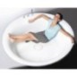 OBLO Bain rond avec support. Structure 165x48cm, Blanc OBLO Bain rond avec support. Structure 165x48cm, Blanc