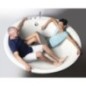 OBLO Bain rond avec support. Structure 165x48cm, Blanc OBLO Bain rond avec support. Structure 165x48cm, Blanc