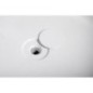 OBLO Bain rond avec support. Structure 165x48cm, Blanc OBLO Bain rond avec support. Structure 165x48cm, Blanc