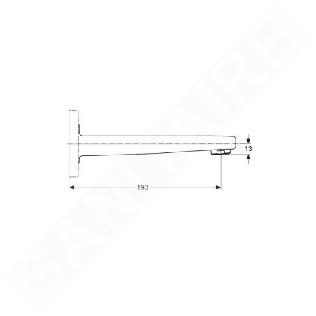 Ideal Standard Archimodule - Entrée de baignoire, chrome A1513AA