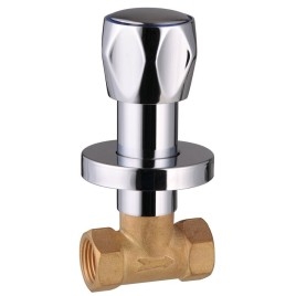 Valve d'arrêt en béton 1/2", chrome