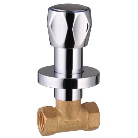 Valve d'arrêt en béton 1/2", chrome