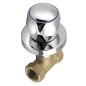 Valve d'arrêt en béton 1/2", chrome