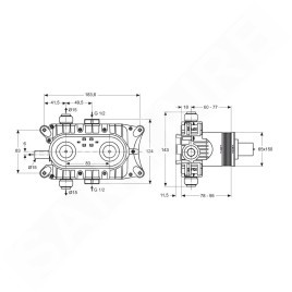 Ideal Standard Archimodule - Corps de base pour mitigeur thermostatique A1500NU