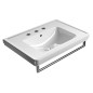 CLASSIC lavabo en céramique 75x50cm, 3 trous de robinet, blanc ExtraGlaze CLASSIC lavabo en céramique 75x50cm, 3 trous de robinet, blanc ExtraGlaze