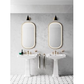 CLASSIC lavabo en céramique 75x50cm, 3 trous de robinet, blanc ExtraGlaze