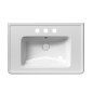 CLASSIC lavabo en céramique 75x50cm, 3 trous de robinet, blanc ExtraGlaze CLASSIC lavabo en céramique 75x50cm, 3 trous de robinet, blanc ExtraGlaze