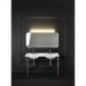 WALDORF Double céramique lavabo 150x55cm, 6 trous, blanc