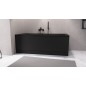 Panneau frontal PLAIN 160x59cm, noir mat, gauche