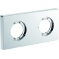 Ideal Standard Archimodule - Rosette de revêtement à 2 trous 83 x 166 mm, chrome A1505AA
