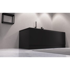Panneau frontal 160x59cm, noir mat, droit
