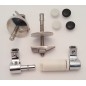 Charnières douces pour couvercle mince pour urinal MS86SN11, MSORN, chrome