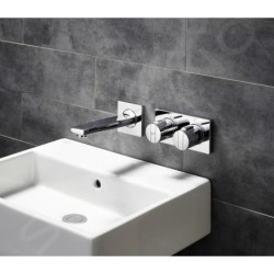 Ideal Standard Archimodule - Rosette de revêtement à 2 trous 83 x 166 mm, chrome A1505AA