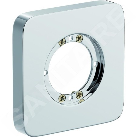 Ideal Standard Archimodule - Rosette de revêtement à 1 trou SOFT 83 x 83 mm, chrome A1540AA