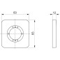 Ideal Standard Archimodule - Rosette de revêtement à 1 trou SOFT 83 x 83 mm, chrome A1540AA
