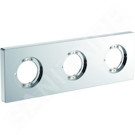 Ideal Standard Archimodule - Rosette de revêtement à 3 trous 83 x 249 mm, chrome A1506AA