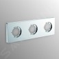 Ideal Standard Archimodule - Rosette de revêtement à 3 trous 83 x 249 mm, chrome A1506AA