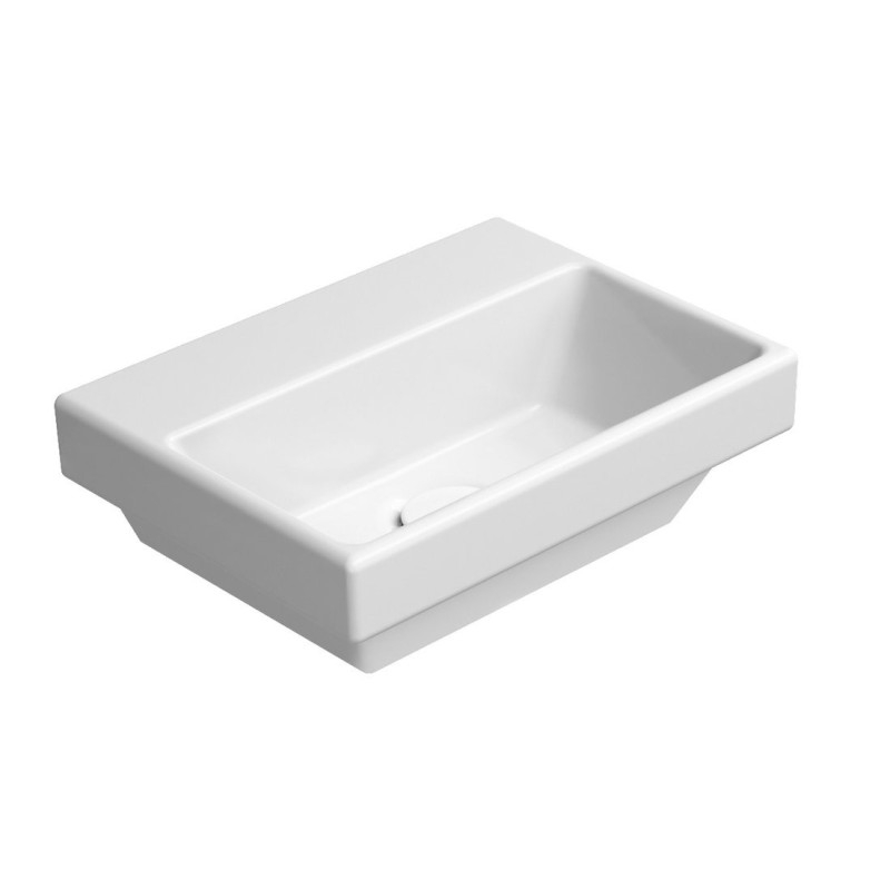 Lavabo en céramique NORM 35x26cm, pas de trou de robinet, blanc ExtraGlaze Lavabo en céramique NORM 35x26cm, pas de trou de robinet, blanc ExtraGlaze