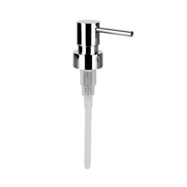 Pompe de rechange pour distributeur de savon, métal, chrome
