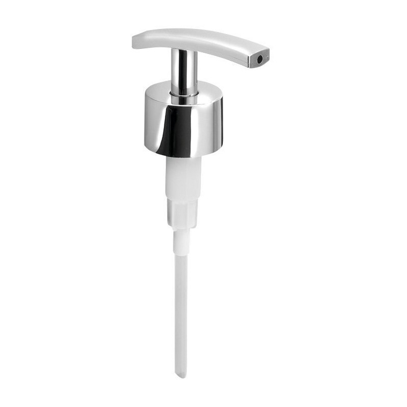 Pompe de rechange pour distributeur de savon, plastique, chrome