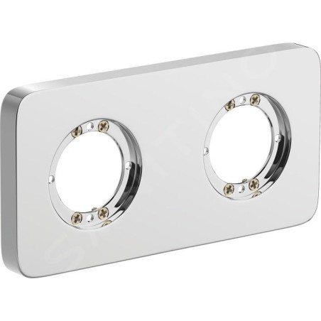 Ideal Standard Archimodule - Rosette de revêtement à 2 trous SOFT 83 x 166 mm, chrome A1541AA