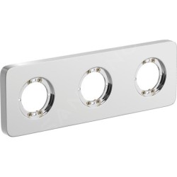 Ideal Standard Archimodule - Rosette de revêtement à 3 trous SOFT 83 x 249 mm, chrome A1542AA