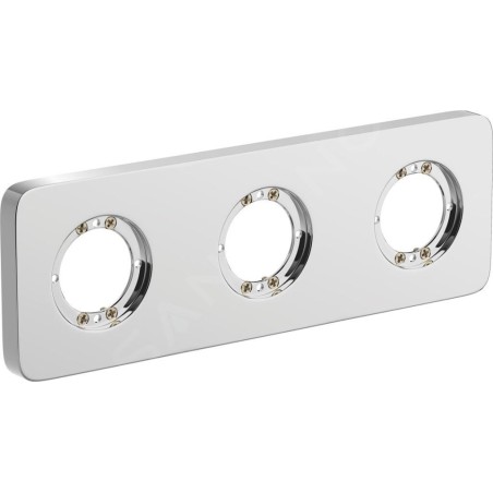 Ideal Standard Archimodule - Rosette de revêtement à 3 trous SOFT 83 x 249 mm, chrome A1542AA