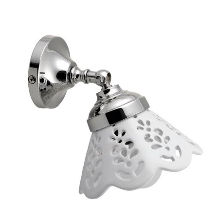 TRAPANI lumière E14 40W, 230V, ombre de lumière céramique, chrome