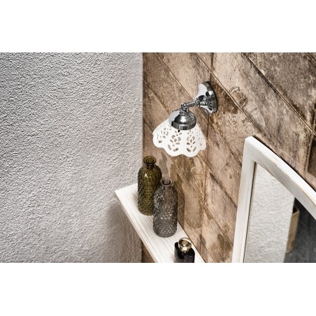 TRAPANI lumière E14 40W, 230V, ombre de lumière céramique, chrome