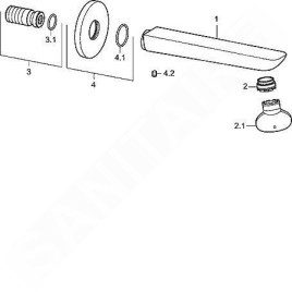Hansa Ligna - Bec déverseur, chrome 06822102