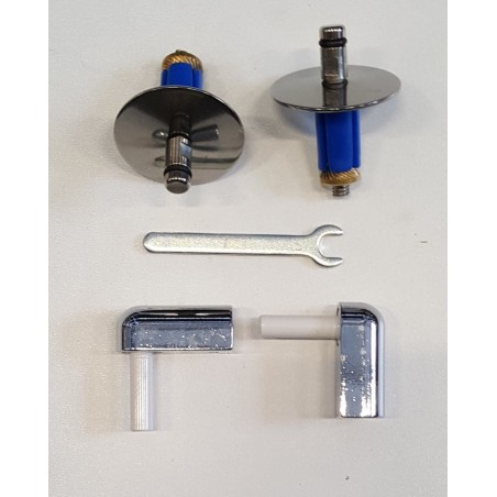 Charnières pour le siège de toilette DP101, avec une broche