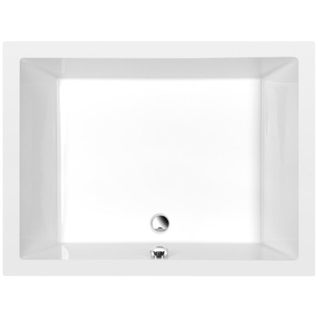 DEEP Rectangle Shower Tray avec Support. Cadre 120x90x26cm, Blanc