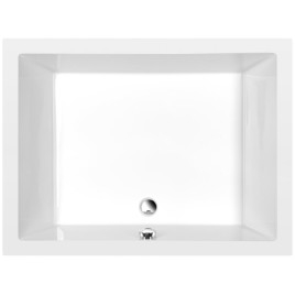 DEEP Rectangle Shower Tray avec Support. Cadre 120x90x26cm, Blanc