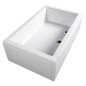 DEEP Rectangle Shower Tray avec Support. Cadre 120x90x26cm, Blanc DEEP Rectangle Shower Tray avec Support. Cadre 120x90x26cm, Blanc