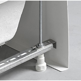DEEP Rectangle Shower Tray avec Support. Cadre 120x90x26cm, Blanc