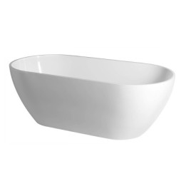 REDUTA Cast Marble Bain de qualité 150x75x46cm, Blanc
