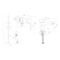 Cersanit Mille - Set de mitigeur de lavabo et de baignoire avec accessoires, chrome S952-004