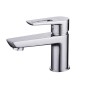 Cersanit Mille - Set de mitigeur de lavabo et de baignoire avec accessoires, chrome S952-004