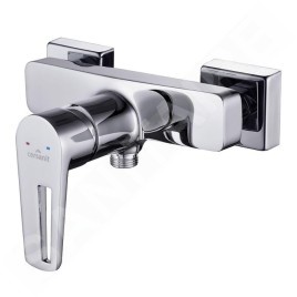 Cersanit Mille - Set de mitigeur de lavabo et de baignoire avec accessoires, chrome S952-004