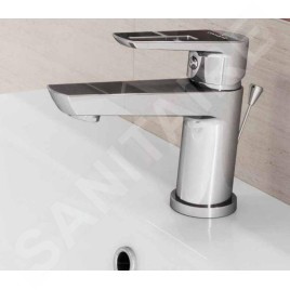 Cersanit Mille - Set de mitigeur de lavabo et de baignoire avec accessoires, chrome S952-004
