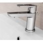 Cersanit Mille - Set de mitigeur de lavabo et de baignoire avec accessoires, chrome S952-004