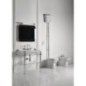 Construction WALDORF pour lavabo 100cm avec étagère en verre, chrome
