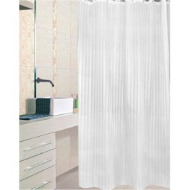 Rideau de douche 180x200cm, PE, blanc