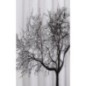 Rideau de douche 180x200cm, PE, noir/blanc, arbre