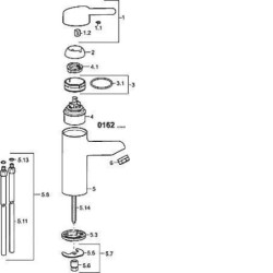 Hansa Medipro - Mitigeur de lavabo, chrome 01622193