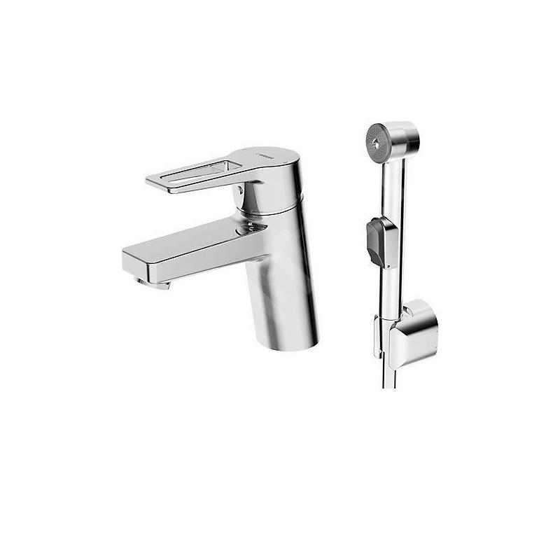 Hansa Twist - Mitigeur de lavabo avec douchette, chrome 09302205