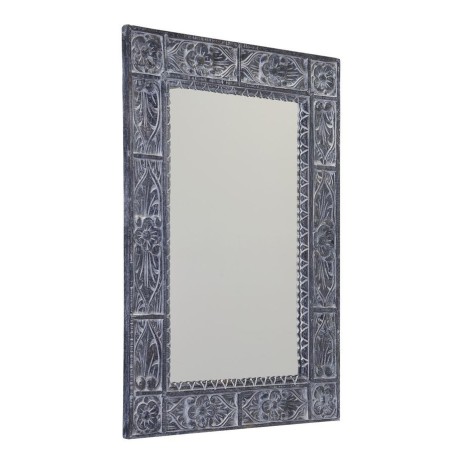 Miroir UBUD avec cadre, 70x100cm, gris